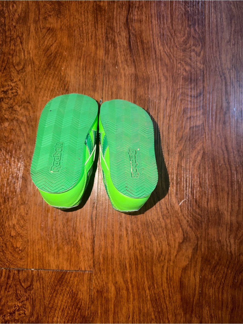 Reebok Kids' Bright Green Turtle Strap Sneakers - Picture 3 of 6